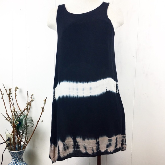 Anama Dresses & Skirts - Anama Black Sleeveless Tie Dye Dress Medium